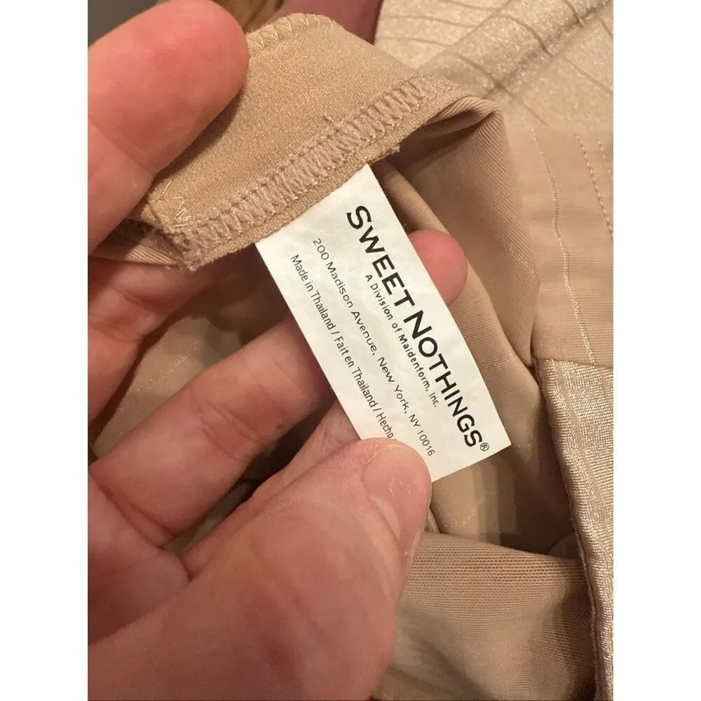 Sweet Nothings Beige Everyday Control Thigh Slimmer Shapewear Shorts Size Small - Picture 3 of 3